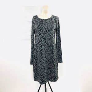 Banana Republic Animal Print Dress Sz 12